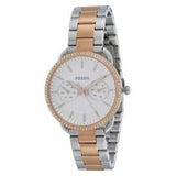 Buy Shop Fossil Tailor White Dial Two Tone Steel Strap Watch for Women - ES4396 USA Online