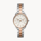 Buy Shop Fossil Tailor White Dial Two Tone Steel Strap Watch for Women - ES4396 USA Online
