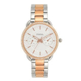 Buy Shop Fossil Tailor White Dial Two Tone Steel Strap Watch for Women - ES4396 USA Online