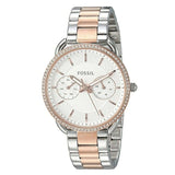 Buy Shop Fossil Tailor White Dial Two Tone Steel Strap Watch for Women - ES4396 USA Online
