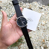 Buy Shop Fossil The Commuter Black Dial Black Leather Strap Watch for Men - FS5406 USA Online