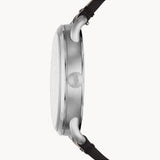 Buy Shop Fossil The Commuter Black Dial Black Leather Strap Watch for Men - FS5406 USA Online