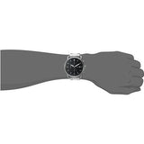 Buy Shop Fossil The Commuter Black Dial Silver Steel Strap Watch for Men - FS5391 USA Online
