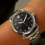 Buy Shop Fossil The Commuter Black Dial Silver Steel Strap Watch for Men - FS5391 USA Online