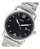 Buy Shop Fossil The Commuter Black Dial Silver Steel Strap Watch for Men - FS5391 USA Online