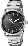 Buy Shop Fossil The Commuter Black Dial Silver Steel Strap Watch for Men - FS5391 USA Online