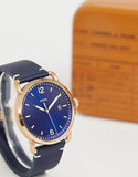 Buy Shop Fossil The Commuter Blue Dial Blue Leather Strap Watch for Men - FS5274 USA Online