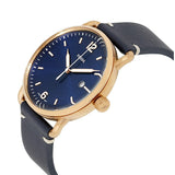 Buy Shop Fossil The Commuter Blue Dial Blue Leather Strap Watch for Men - FS5274 USA Online
