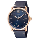 Buy Shop Fossil The Commuter Blue Dial Blue Leather Strap Watch for Men - FS5274 USA Online