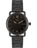 Buy Shop Fossil The Commuter Brown Dial Black Steel Strap Watch for Men - FS5277 USA Online