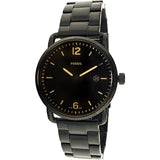 Buy Shop Fossil The Commuter Brown Dial Black Steel Strap Watch for Men - FS5277 USA Online