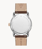 Buy Shop Fossil The Commuter Twist Black Dial Brown Leather Strap Watch for Men - ME1165 USA Online