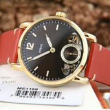 Buy Shop Fossil The Commuter Twist Black Dial Brown Leather Strap Watch for Men - ME1166 USA Online