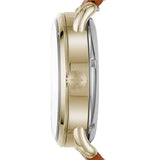 Buy Shop Fossil The Commuter Twist Black Dial Brown Leather Strap Watch for Men - ME1166 USA Online