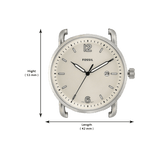 Buy Shop Fossil The Commuter White Dial Brown Leather Strap Watch for Men - FS5275 USA Online