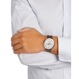 Buy Shop Fossil The Commuter White Dial Brown Leather Strap Watch for Men - FS5402 USA Online