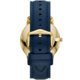 Buy Shop Fossil The Minimalist 3H Analog Blue Dial Blue Leather Strap Watch for Men - FS5789 USA Online