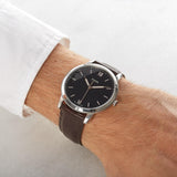 Buy Shop Fossil The Minimalist 3H Black Dial Brown Leather Strap Watch for Men - FS5464 USA Online