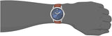 Buy Shop Fossil The Minimalist 3H Blue Dial Brown Leather Strap Watch for Men - FS5499 USA Online