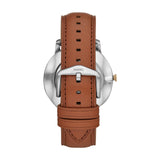 Buy Shop Fossil The Minimalist 3H Blue Dial Brown Leather Strap Watch for Men - FS5499 USA Online