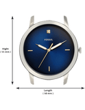 Buy Shop Fossil The Minimalist 3H Blue Dial Brown Leather Strap Watch for Men - FS5499 USA Online