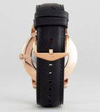 Buy Shop Fossil The Minimalist Black Dial Black Leather Strap Watch for Men - FS5376 USA Online