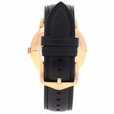 Buy Shop Fossil The Minimalist Black Dial Black Leather Strap Watch for Men - FS5376 USA Online
