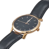 Buy Shop Fossil The Minimalist Black Dial Black Leather Strap Watch for Men - FS5376 USA Online