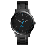 Buy Shop Fossil The Minimalist Black Dial Black Steel Strap Watch for Men - FS5308 USA Online