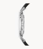 Buy Shop Fossil The Minimalist Carbon Series Black Dial Black Leather Strap Watch for Men - FS5497 USA Online