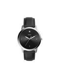 Buy Shop Fossil The Minimalist Carbon Series Black Dial Black Leather Strap Watch for Men - FS5497 USA Online