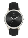 Buy Shop Fossil The Minimalist Carbon Series Black Dial Black Leather Strap Watch for Men - FS5497 USA Online