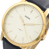 Buy Shop Fossil The Minimalist Slim White Dial Blue Leather Strap Watch for Men - FS5371 USA Online