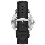 Buy Shop Fossil The Minimalist Three Hand Black Dial Black Leather Strap Watch for Men - FS5398 USA Online