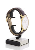 Buy Shop Fossil The Minimalist White Dial Brown Leather Strap Watch for Men - FS5397 USA Online