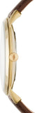 Buy Shop Fossil The Minimalist White Dial Brown Leather Strap Watch for Men - FS5397 USA Online