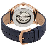 Buy Shop Fossil Townsman Automatic White Dial Navy Blue Leather Strap Watch for Men - ME3171 USA Online