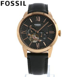 Buy Shop Fossil Townsman Automatic Black Dial Black Leather Strap Watch for Men - ME3170 USA Online