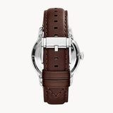Buy Shop Fossil Townsman Automatic Black Dial Brown Leather Strap Watch for Men - ME3061 USA Online