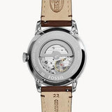 Buy Shop Fossil Townsman Automatic Black Dial Brown Leather Strap Watch for Men - ME3061 USA Online