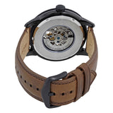 Buy Shop Fossil Townsman Automatic Black Dial Brown Leather Strap Watch for Men - ME3155 USA Online