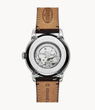 Buy Shop Fossil Townsman Automatic Blue Dial Brown Leather Strap Watch for Men - ME3110 USA Online