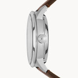 Buy Shop Fossil Townsman Automatic Blue Dial Brown Leather Strap Watch for Men - ME3110 USA Online