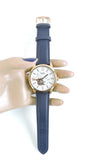 Buy Shop Fossil Townsman Automatic Chronograph White Dial Blue Leather Strap Watch for Men - ME3167 USA Online