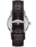 Buy Shop Fossil Townsman Automatic Chronograph White Dial Blue Leather Strap Watch for Men - ME3167 USA Online