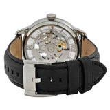 Buy Shop Fossil Townsman Automatic Skeleton Silver Dial Black Leather Strap Watch for Men - ME3041 USA Online