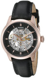 Buy Shop Fossil Townsman Automatic Skeleton Black Dial Black Leather Strap Watch for Men - ME3084 USA Online