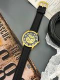 Buy Shop Fossil Townsman Automatic Skeleton Black Dial Black Leather Strap Watch for Men - ME3210 USA Online