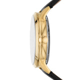 Buy Shop Fossil Townsman Automatic Skeleton Black Dial Black Leather Strap Watch for Men - ME3210 USA Online