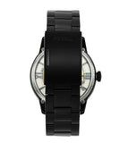 Buy Shop Fossil Townsman Automatic Skeleton Black Dial Black Steel Strap Watch for Men - ME3197 USA Online